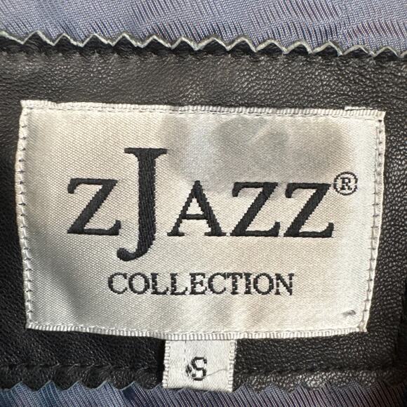 Vintage Y2K Women’s Lambskin Leather Jacket Soft Lambskin Black Blazer SZ S - Picture 3 of 11